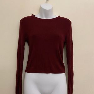 H&M Divided Maroon Fitted Sweater